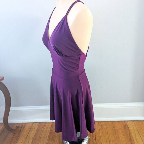 Roma Purple Backless Mini Dress - Picture 2 of 5